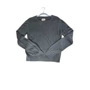 Pact size M sweater gray 100% organic cotton career basics sustainable